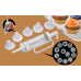 Шприц для печива та насадки для декорування Cookie Press and Cake Decorator Set Шприц для печива та насадки для декорування Cookie Press and Cake Decorator Set