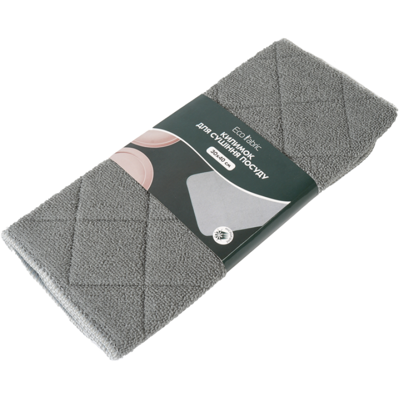 Килимок для сушіння посуду Eco Fabric 30*40 см ромб (EF-3040-RM) Килимок для сушіння посуду Eco Fabric 30*40 см ромб (EF-3040-RM)