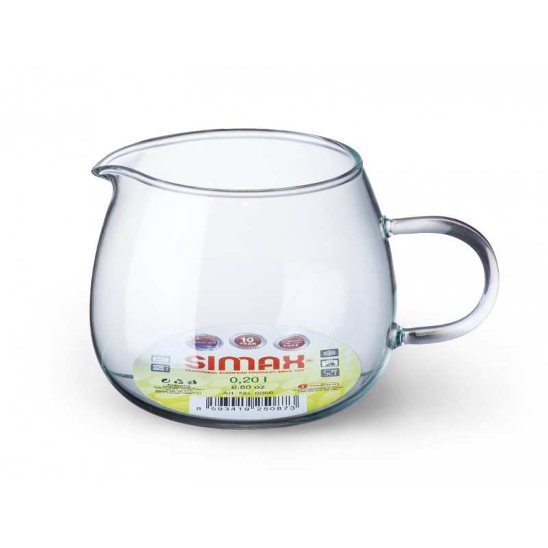 Джагг (пітчер) скляний для молока Simax 0,25 л Джагг (пітчер) скляний для молока Simax 0,25 л