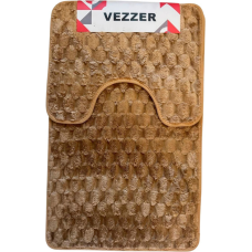 Набір килимків для ванної Vezzer  50x80+50x40 см Бежевий (VZ0198B)