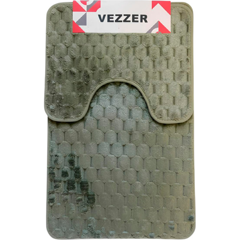 Набір килимків для ванної Vezzer  50x80+50x40 см Зелений (VZ0198Green)