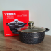 Каструля Vezzer з кришкою 2.5 л Чорна (VZ8038)