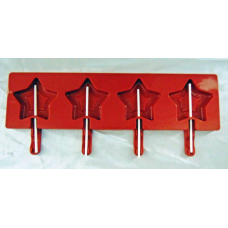 Силіконова форма для льодяників Зірочка